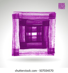 Brushstroke and texture. Vector design.