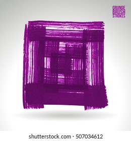 Brushstroke and texture. Vector design.