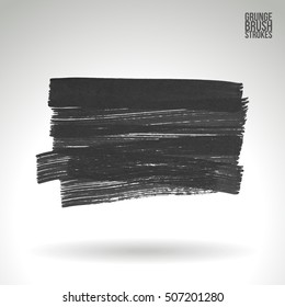Brushstroke and texture. Vector design.