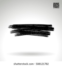 Brushstroke and texture. Vector design.