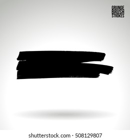 Brushstroke and texture. Vector design.