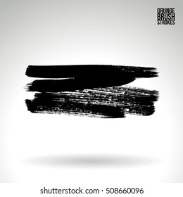 Brushstroke and texture. Vector design.