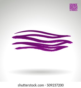 Brushstroke and texture. Vector design.