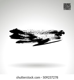 Brushstroke and texture. Vector design.