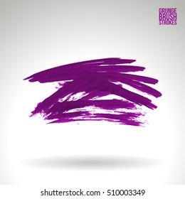 Brushstroke and texture. Vector design.