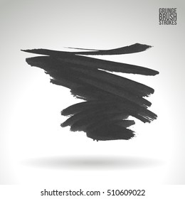 Brushstroke and texture. Vector design.