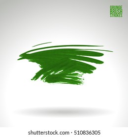 Brushstroke and texture. Vector design.