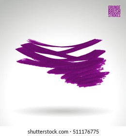 Brushstroke and texture. Vector design.