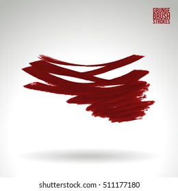 Brushstroke and texture. Vector design.