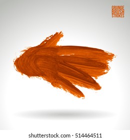 Brushstroke and texture. Vector design.