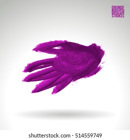 Brushstroke and texture. Vector design.