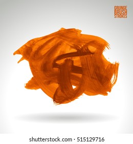 Brushstroke and texture. Vector design.