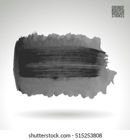 Brushstroke and texture. Vector design.