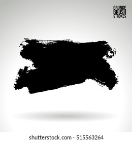 Brushstroke and texture. Vector design.