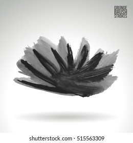 Brushstroke and texture. Vector design.