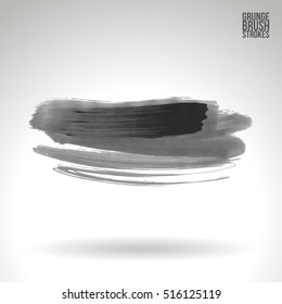 Brushstroke and texture. Vector design.