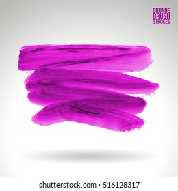 Brushstroke and texture. Vector design.