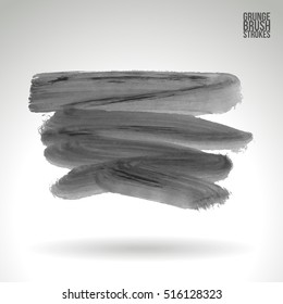 Brushstroke and texture. Vector design.