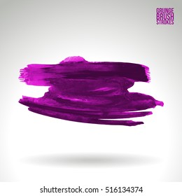 Brushstroke and texture. Vector design.