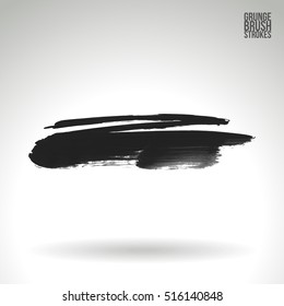 Brushstroke and texture. Vector design.