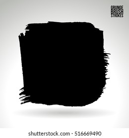 Brushstroke and texture. Vector design.