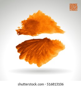 Brushstroke and texture. Vector design.