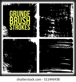 Brushstroke and texture. Vector design. Texture of brush stroke.