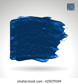 Brushstroke and texture. Vector design. Underline and border.