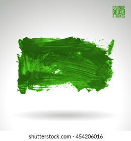 Brushstroke and texture. Vector design. Underline and border.