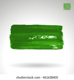 Brushstroke and texture. Vector design. Underline and border.