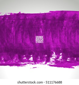 Brushstroke and texture. Vector design. Underline and border.
