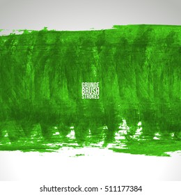 Brushstroke and texture. Vector design. Underline and border.