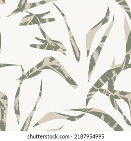 Brosse Tropical Leaf motif harmonieux pour les textiles de mode, les graphiques et l'artisanat