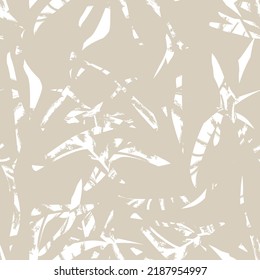Brushstroke Tropical Leaf seamless pattern design for fashion textiles, graphics and crafts
