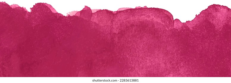 Brushstroke with Viva Magenta color of the 2023 on white background