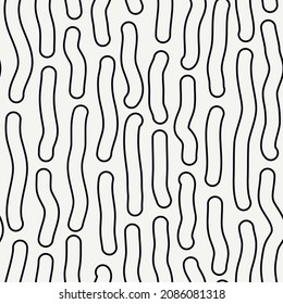 Brushstrokes motif geometric print. Paint brush smears seamless pattern. Freehand grunge design background. Trendy handdrawn modern simple geo ornament. Artistic hand drawn minimal abstract wallpaper