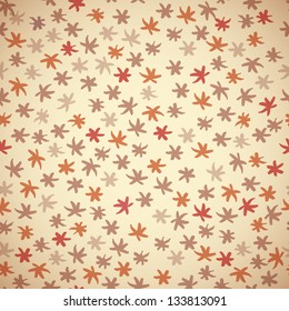 brushstrokes snowflake stars vector sand background
