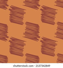 Pinceles y rayas delgadas sin fisuras. Fondo interminable de Hatching cruzado. El fondo de la situación. Diseño para tela, impresión textil, superficie, envoltura, cubierta, tarjeta de saludo. Ilustración del vector