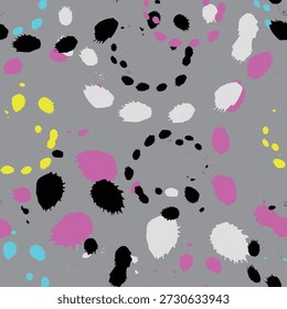 Brushwork and ink design element of seamless pattern, suit for package design, wallpaper, fashion print, Housing wallpaper, arty-crafty. 