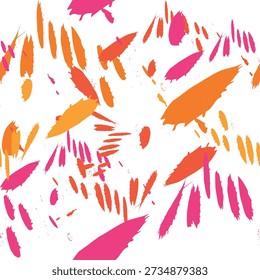 Brushwork and ink design element of seamless pattern, suit for package design, wallpaper, fashion print, Housing wallpaper, arty-crafty. 