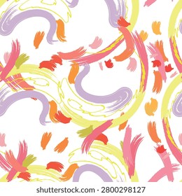 Brushwork and ink design element of seamless pattern, suit for package design, wallpaper, fashion print, Housing wallpaper, arty-crafty. 