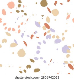 Brushwork and ink design element of seamless pattern, suit for package design, wallpaper, fashion print, Housing wallpaper, arty-crafty. 