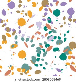 Brushwork and ink design element of seamless pattern, suit for package design, wallpaper, fashion print, Housing wallpaper, arty-crafty. 