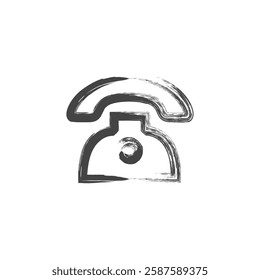 Brush-written daily necessities home appliance-related single item icon Telephone