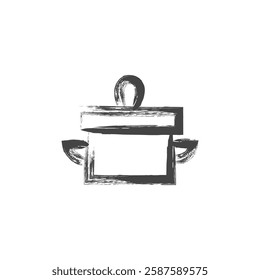 Brush-written daily necessities home appliance-related single item icon pot