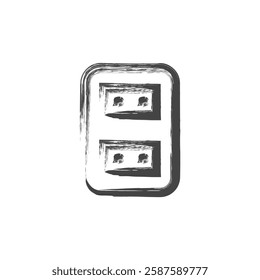 Brush-written daily necessities home appliance-related single item icon outlet