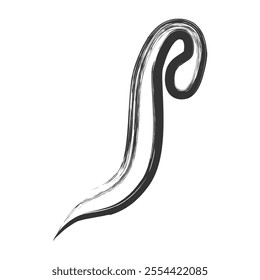 Brush-written vegetable single item icon peas