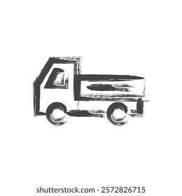 Brush-written vehicle-related single item icon Loading vehicle