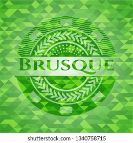 Brusque green mosaic emblem