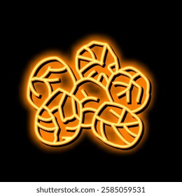 brussels cabbage neon light sign vector. brussels cabbage illustration